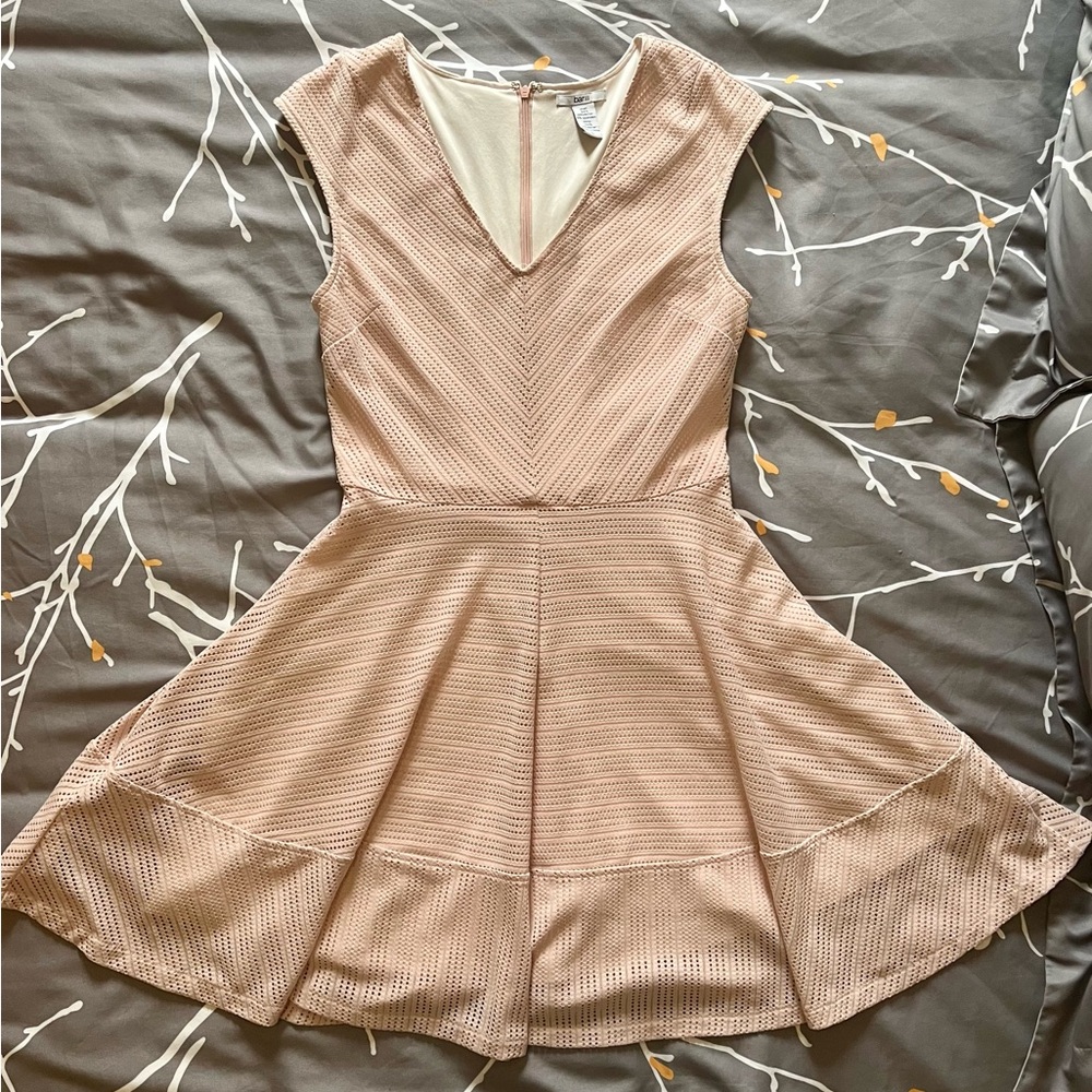 Blush Eyelet Swing Dress